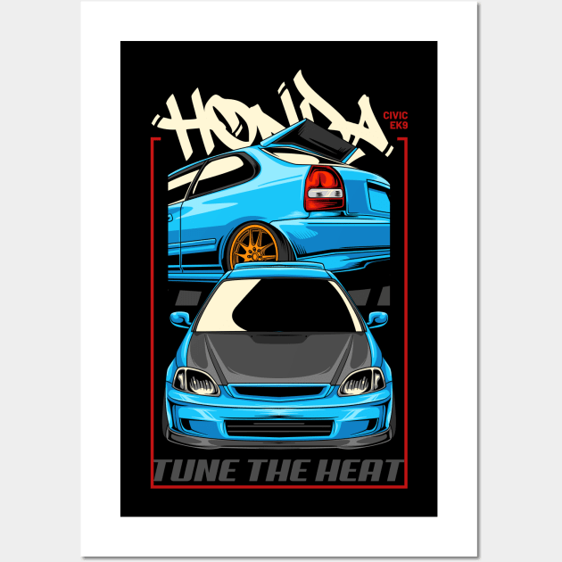 Civic EK9 Fanatic Wall Art by Harrisaputra